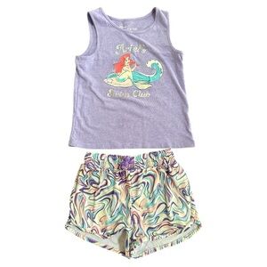 Disney's Ariel Toddler Girl Active Tank Top & Shorts Set by Jumping Beans 4T